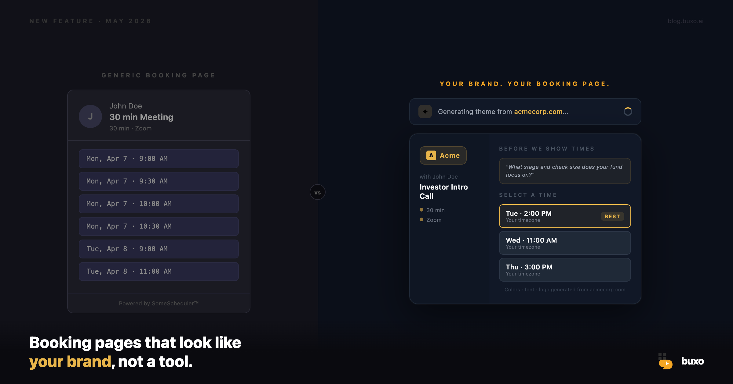 Your Booking Page Should Look Like Your Brand. Now It Does.